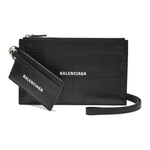 Balenciaga Artificial Leather Clutch Regular Unisex Black