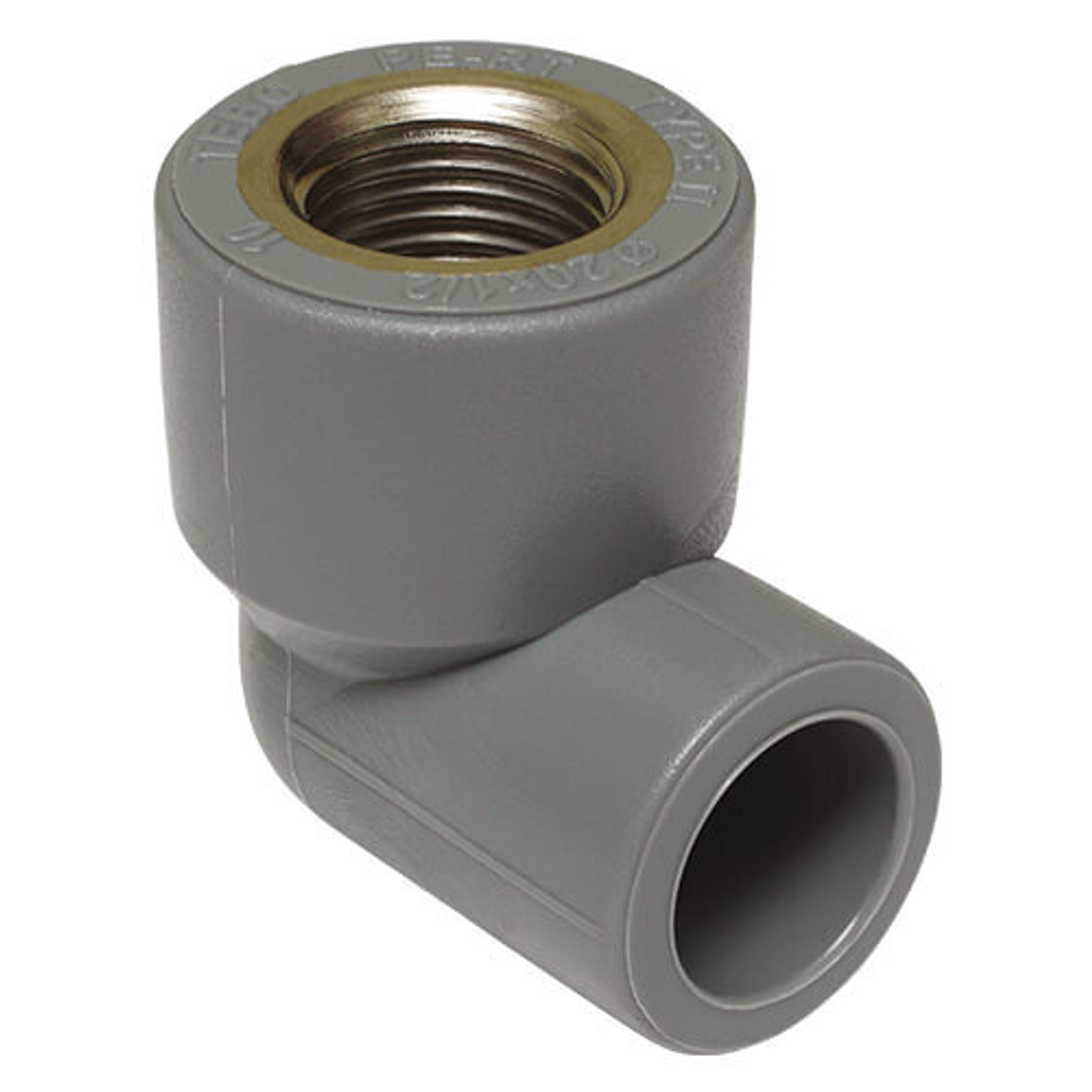 Угольник (PE-RT) комбинированный внутренняя резьба TEBO TB-PE 26 х 3/4*