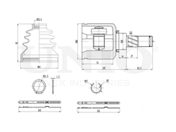 ШРУС внутренний правый UNIO CVJ-30167