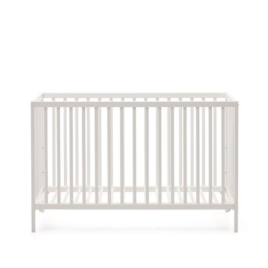 Shantal Детская кроватка из массива бука с белой отделкой 60 x 120 см