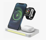 Беспроводное зарядное устройство 3в1 Earldom ET-WC27 для смартфонов/Apple Watch/Airpods, белый