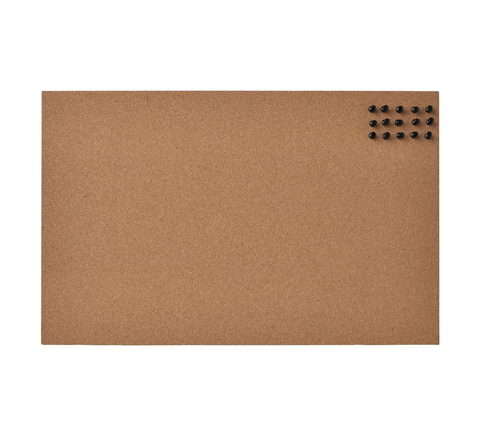 ФЛОНСА FLONSA Доска для заметок с булавками, пробка, 52x33 см