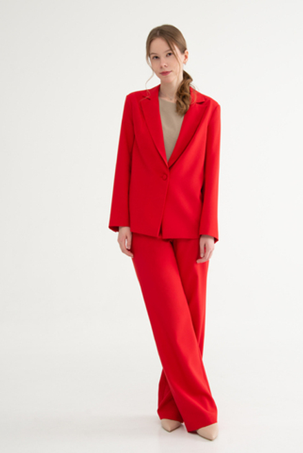 Жакет женский 4548зпа, красный #513Кр044548зпа