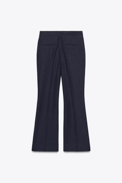 ZARA БРЮКИ ПРЯМОГО КРОЯ, МОРСКОЙ СИНИЙ