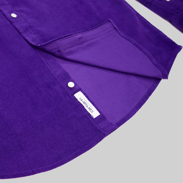 Рубашка мужская Carhartt WIP Madison Fine Cord артикул:I030580_tyrian - купить в магазине Дайс