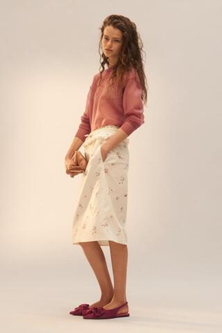 ZARA ПОЛУПРОЗРАЧНЫЙ ТРИКОТАЖНЫЙ СВИТЕР - LIMITED EDITION, БЛЕДНО-РОЗОВЫЙ