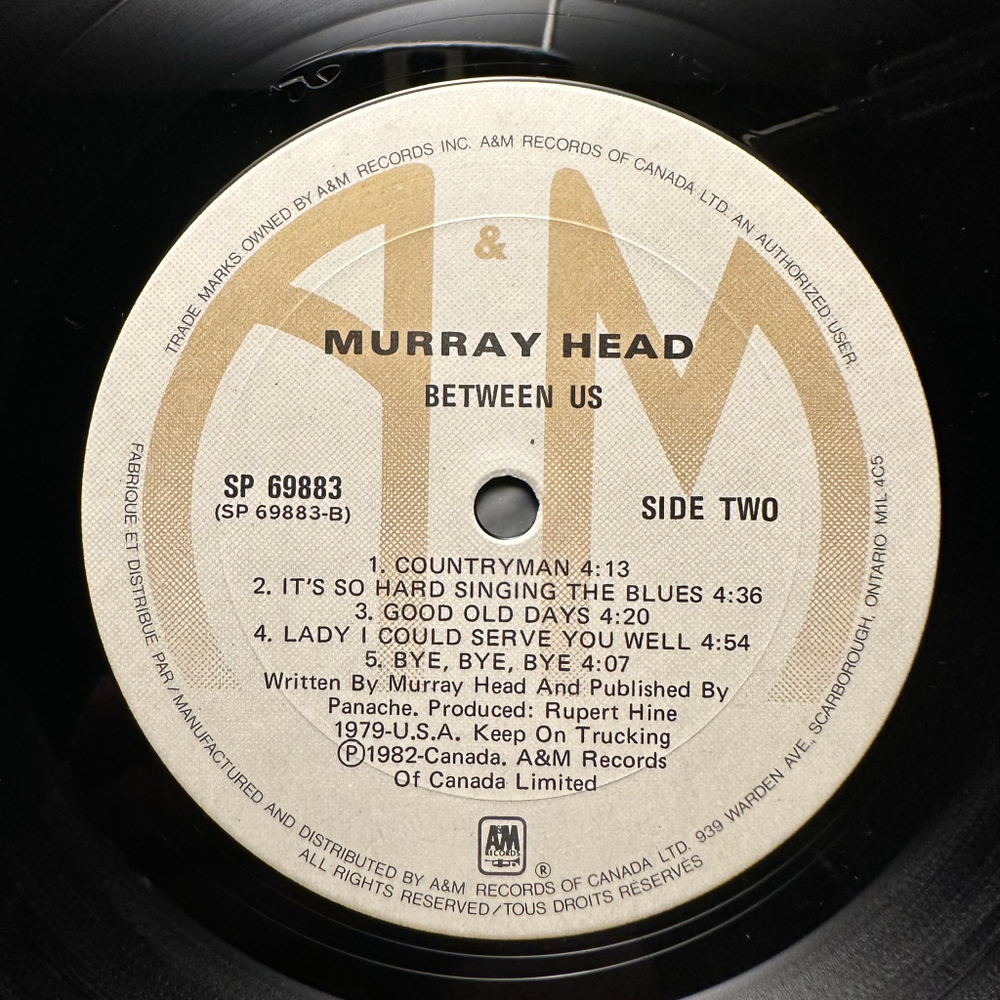 Murray Head - Between Us (Канада 1982г.)