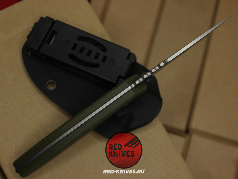 Нож фикс Wilderness - рукоять зеленый G10