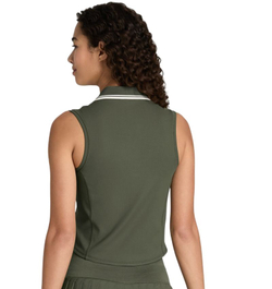 Женское теннисное поло Wilson Rib Sleeveless - grape leaf