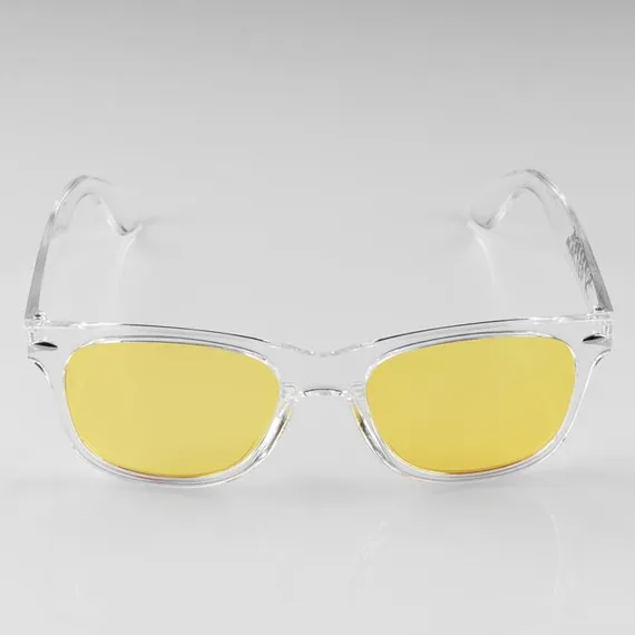 Очки солнцезащитные &quot;OneSun&quot;, uv 400, 14,5 х 14.5 х 5 см, линза 4.5 х 5 х 5 см, жёлтые