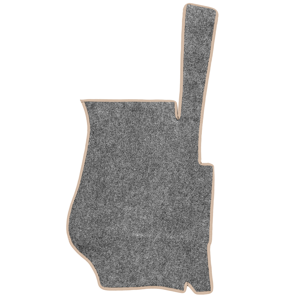 Ковры SCANIA 5 серии Р (автомат) (экокожа, черный, бежевый кант, бежевая вышивка)