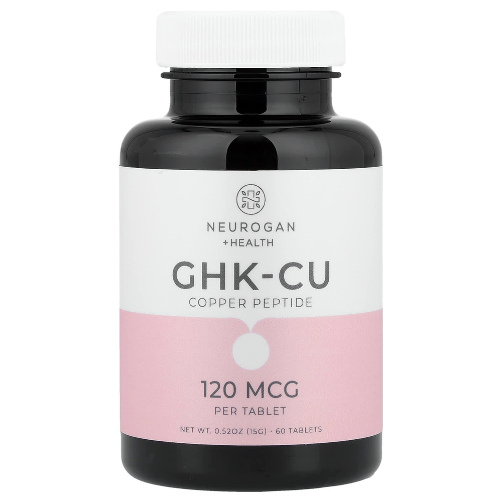 Neurogan Health, пептид меди, GHK-CU, 120 мкг, 60 таблеток