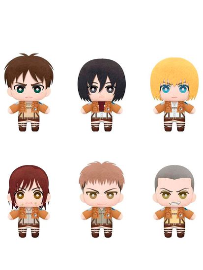 Фигурка Плюшевая Аниме Атака титанов 15см 1шт.