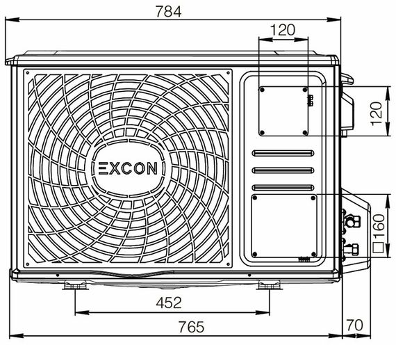 Настенный кондиционер Excon CR-01-0511 — (1)