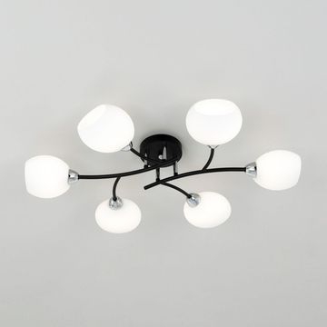 Потолочная люстра 6*E14 CL148165 черный/хром Флорида Citilux