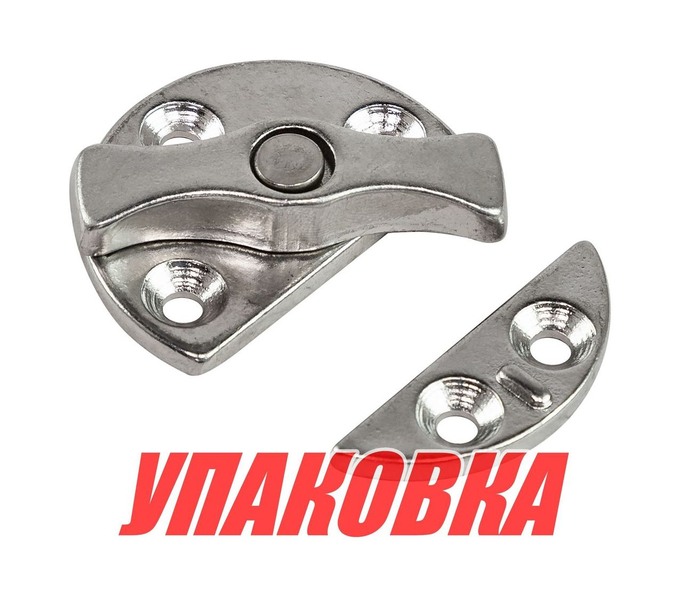 Защелка люка круглая, нержавеющая, Marine Rocket (упаковка из 10 шт.)