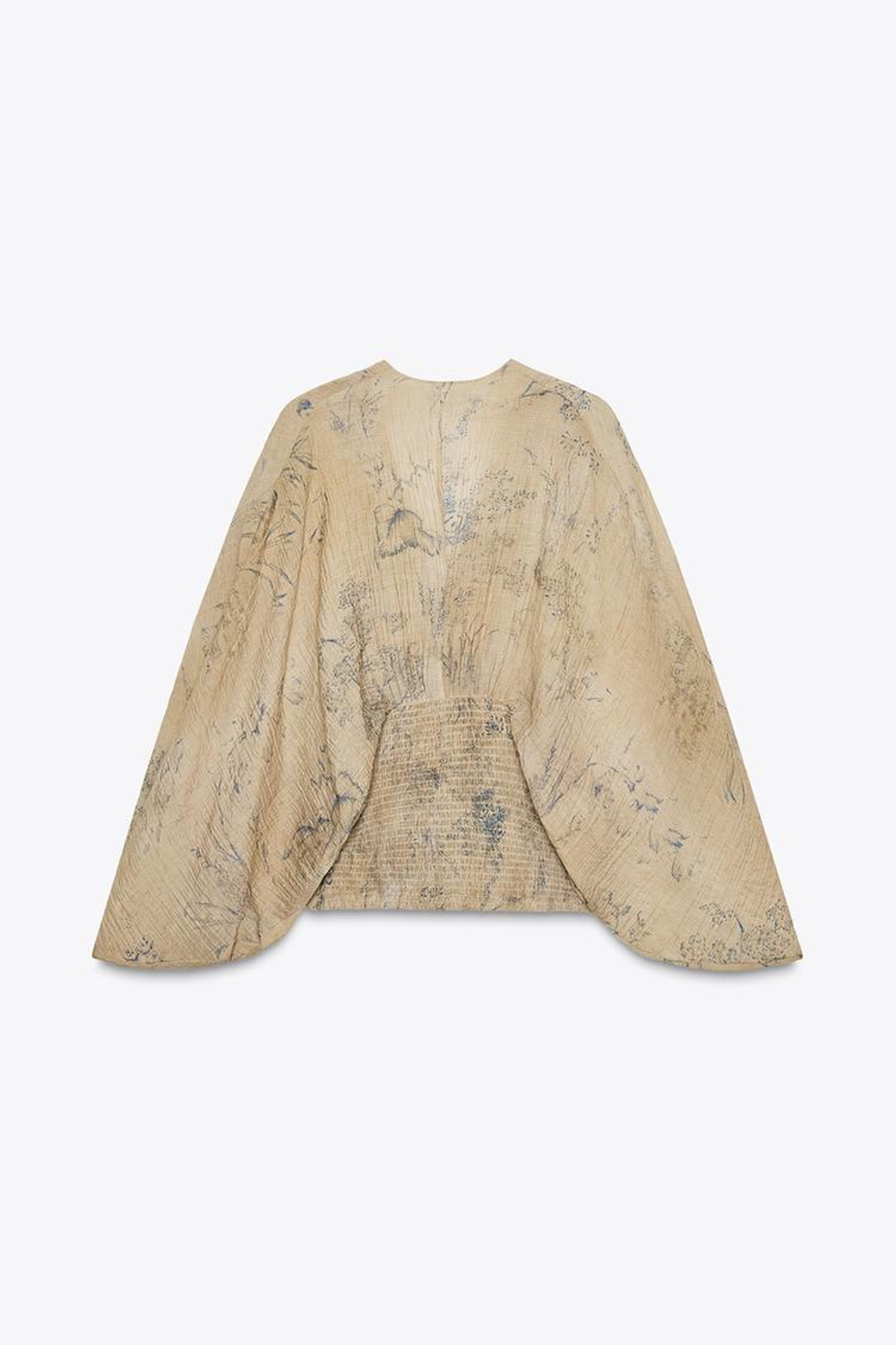 ZARA ТОП С ПРИНТОМ — ZW COLLECTION, РАЗНОЦВЕТНЫЙ