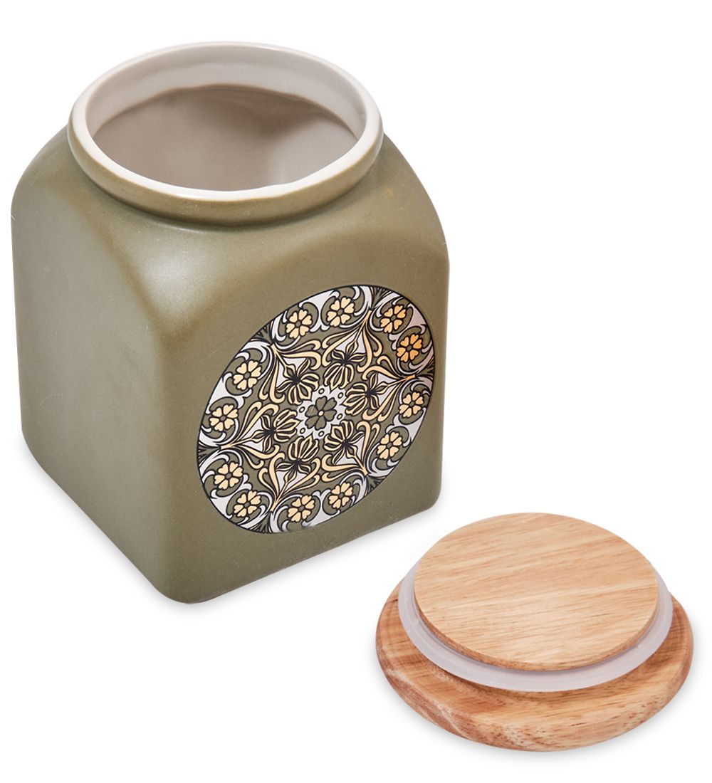 TJ-16/2 Керамическая банка сред. с крышкой