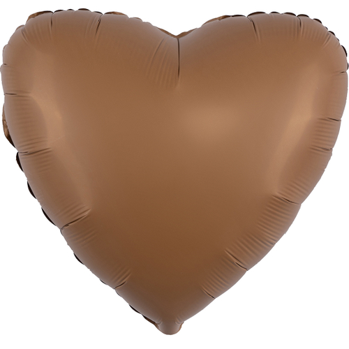 Сердце 18" Шоколад, Матовый Fm
