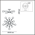 Потолочная люстра Lumion RONDO 8196/10C
