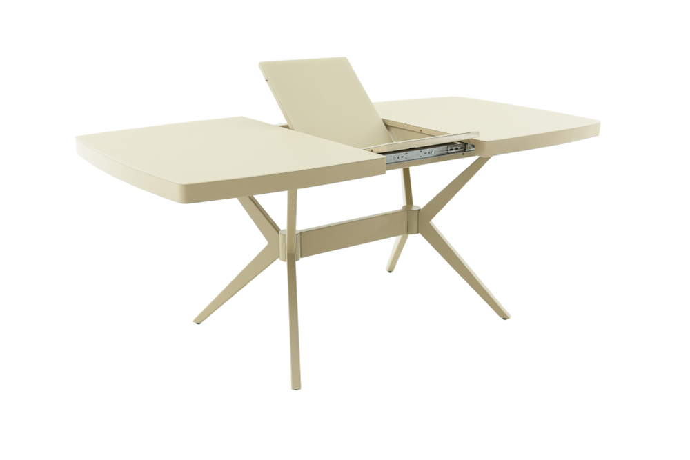 Стол Аврора Оскар 2М Glass 140, Капучино