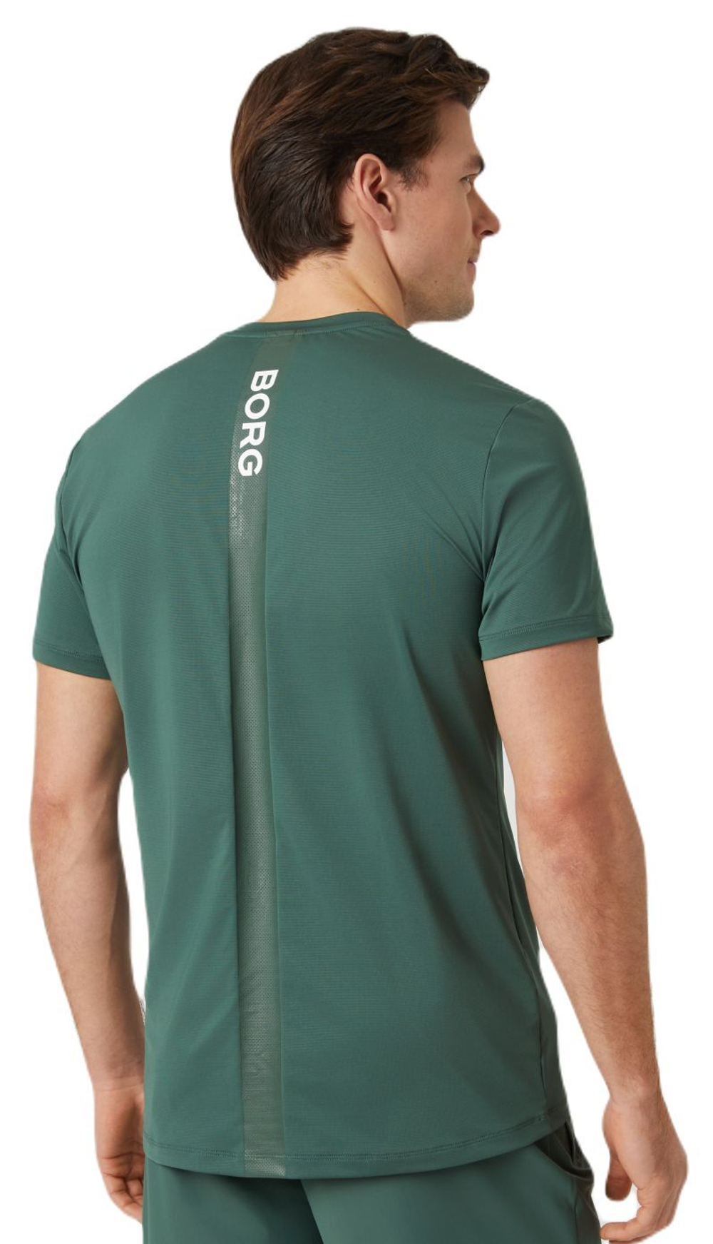 Мужская теннисная футболка Björn Borg Ace - зеленый