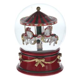 GAEM Фигурка декоративная "Карусель" в стекл шаре, D 12 см, L12 W12 H14,5 см