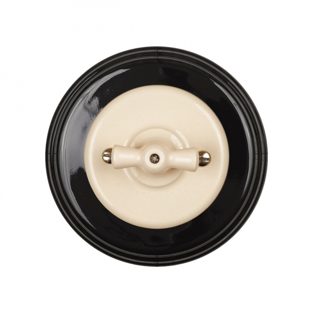 Рамка 1 постовая, керамика, цвет черный BF2-610-03