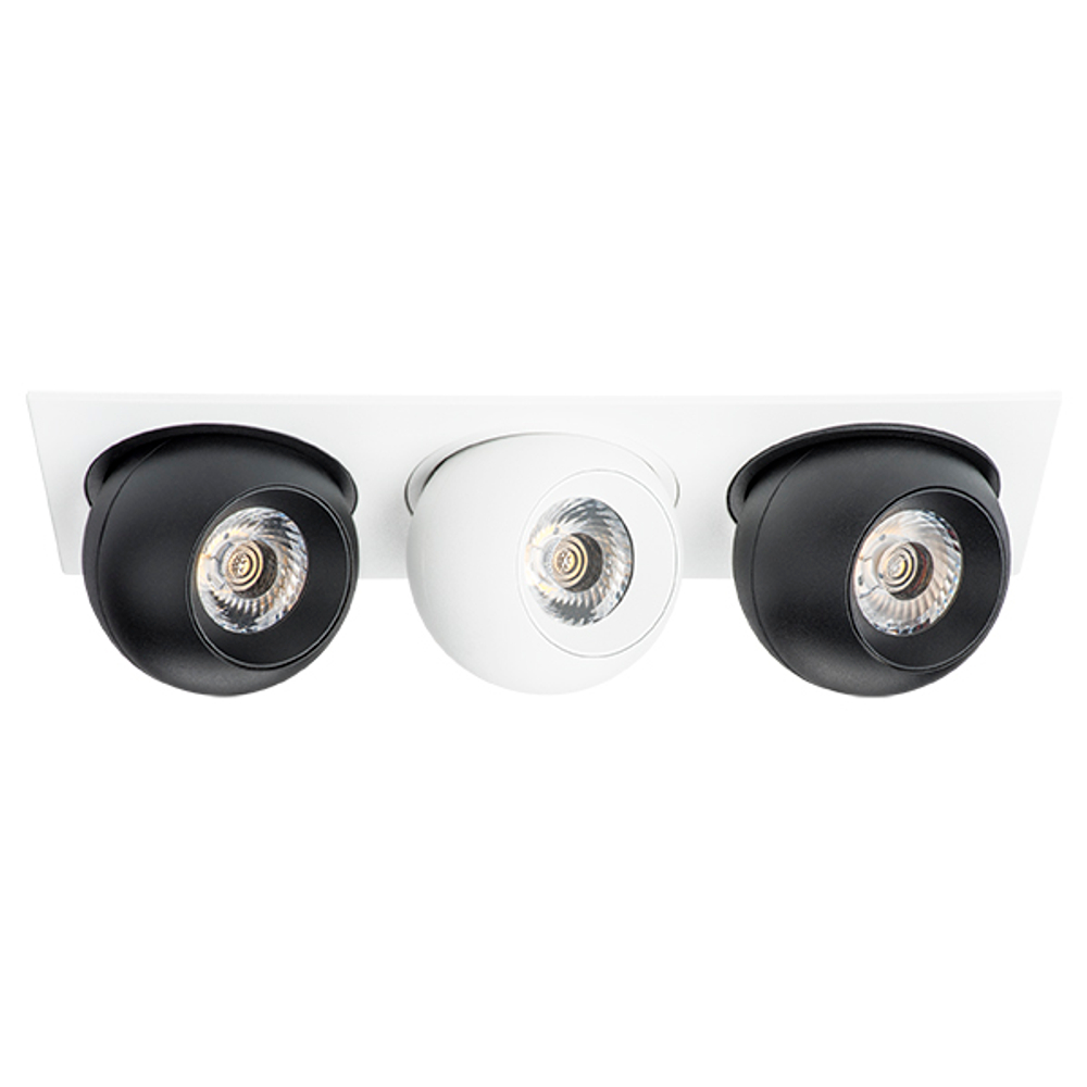 i536726272 Светильник INTERO LED 9W*3 850LM*3 24G БЕЛЫЙ/ЧЕРНЫЙ 3000K (217536+217072+217062+217072)