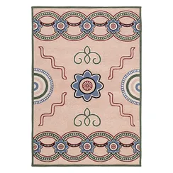 Ковер из хлопка по мотивам эвенских орнаментов из коллекции cultural heritage, 120х180 см