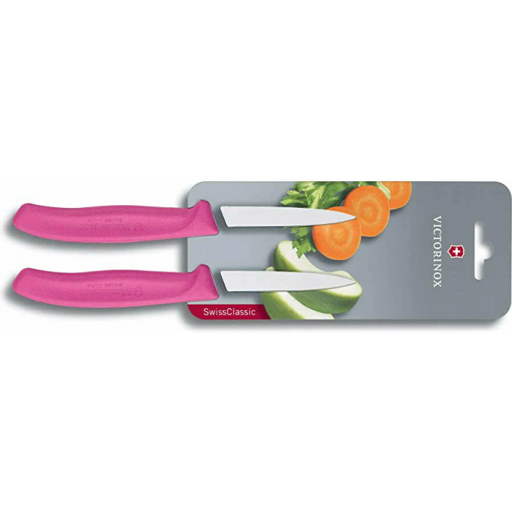 Набор Victorinox кухонный, 2 предмета, лезвие прямое, розовый