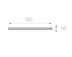 Алюминиевая пластина для ленты LC-AP-01660-2 anod