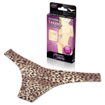 Незаметные под одеждой трусики-стринги (Размер: M-L) (Цвет: леопард)