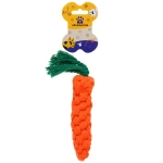 Игрушка - когтеточка для кошек и собак «Морковка», цвет оранжевый, 22см