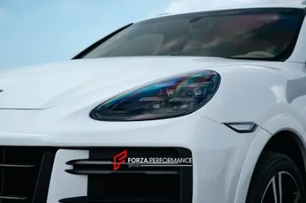 Передний бампер и LED фары в стиле E3 9YA 2023+ для PORSCHE CAYENNE E2 92A 2010–2014