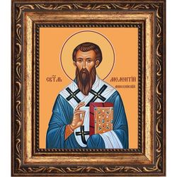 Мелетий, архиепископ Антиохийский, святитель. Икона на холсте.