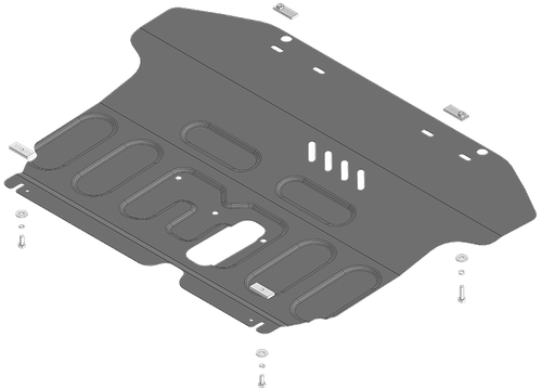 Защита стальная 2 мм Д, КПП Changan Alsvin с 2023г MOTODOR.77205