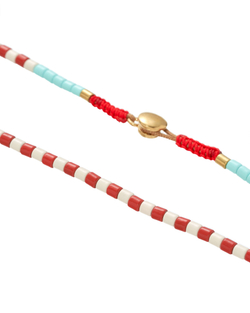 Колье эмаль, красные розовые элементы