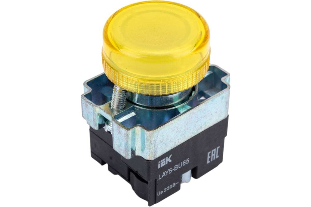 Индикатор LAY5-BU65 d=22мм желтый IEK