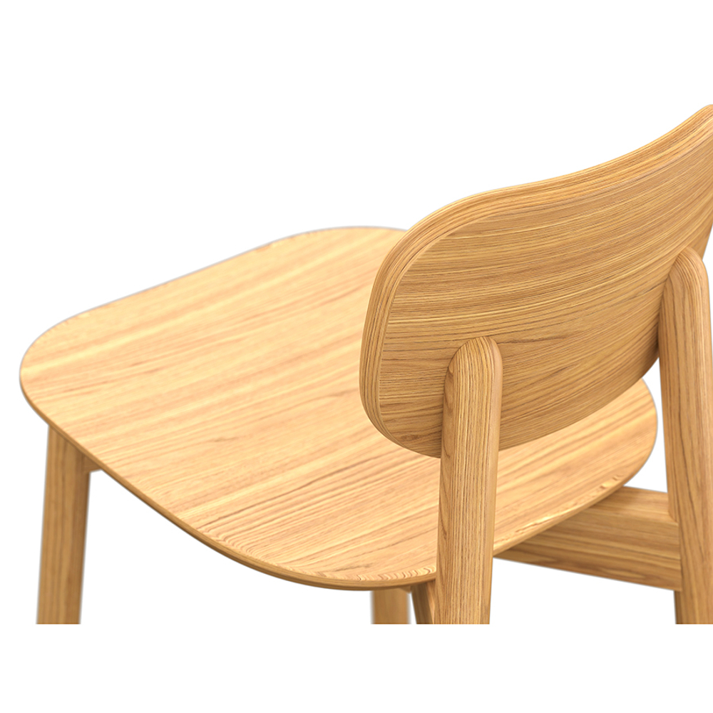 Стул полубарный LATITUDE Saga, ясень