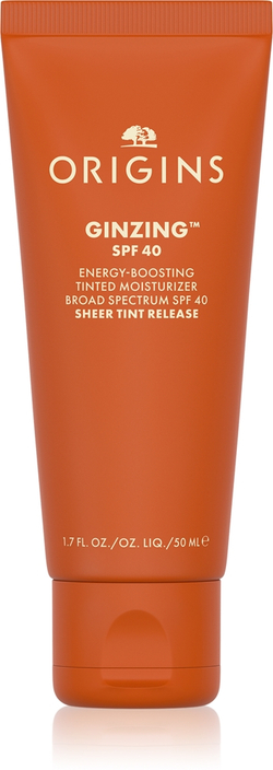 Origins GinZing Energy-Boosting Tinted Moisturizer - Крем для лица с эффектом омоложения SPF 40, 50 ml