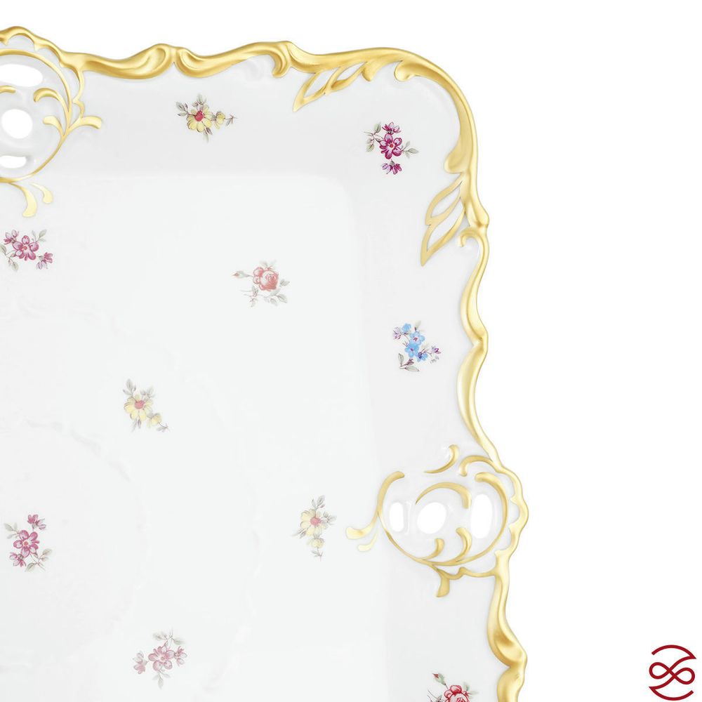 Блюдо квадратное Queen's Crown Мелкие цветы 32 см