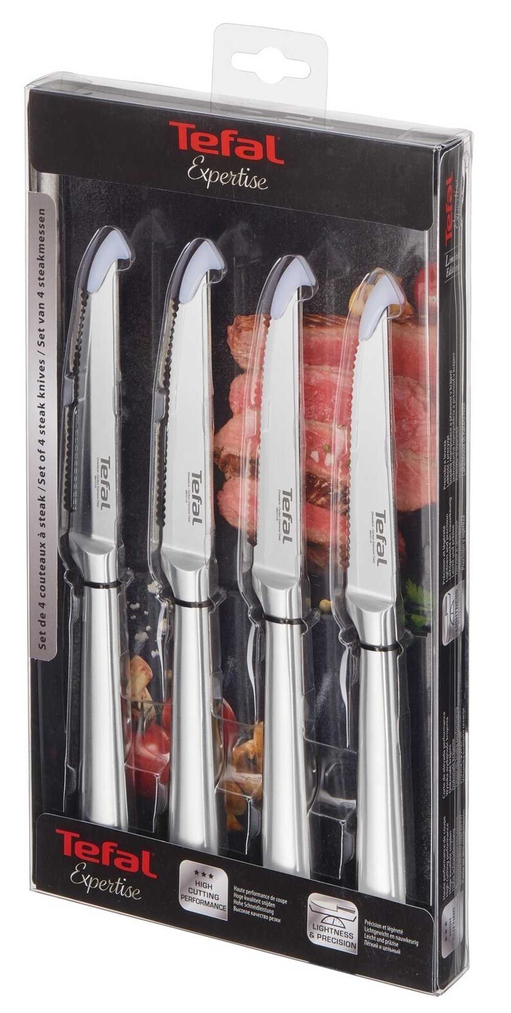 Набор ножей для стейка Tefal Expertise 4 предмета K121S414