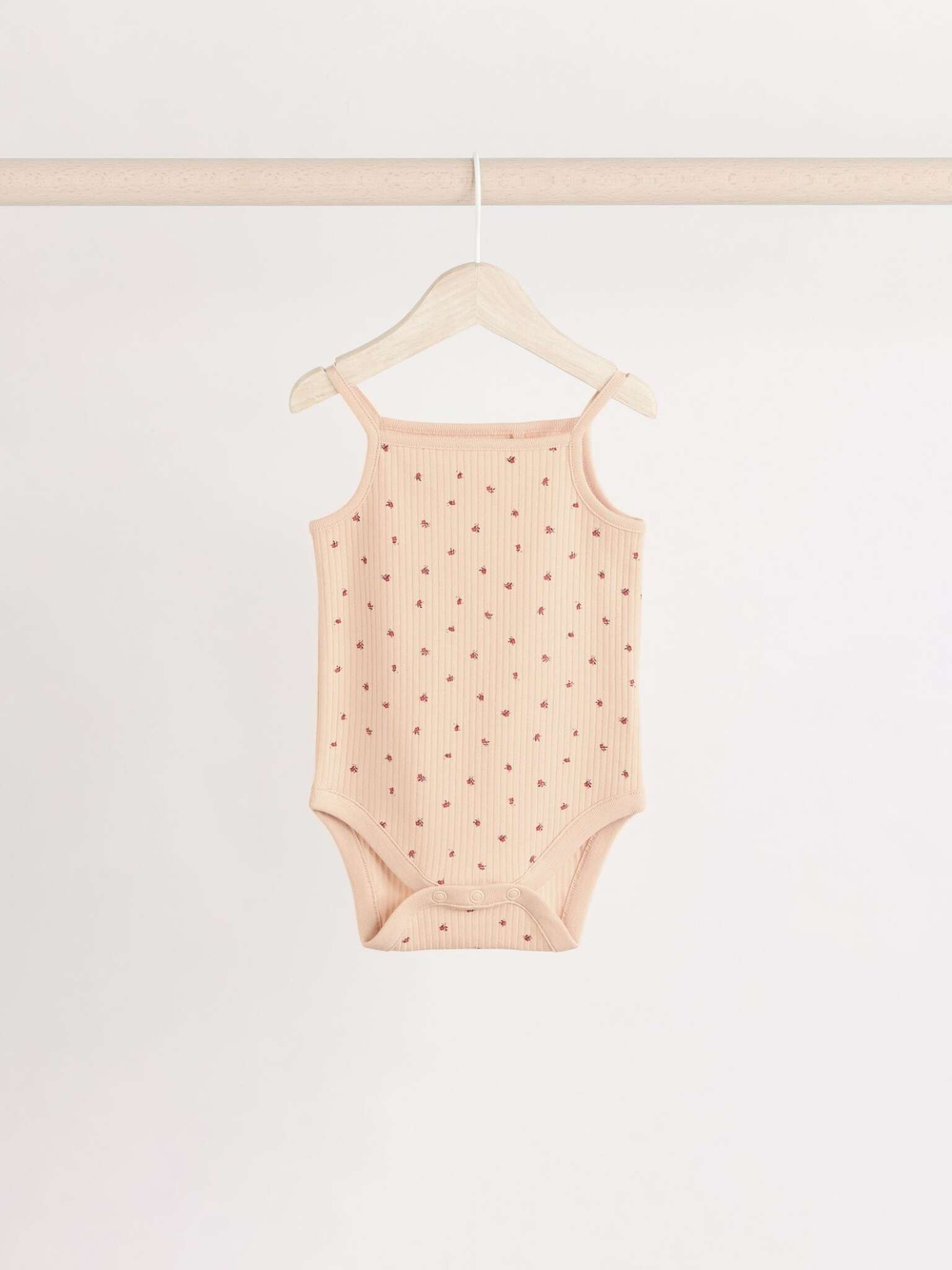 Боди без рукавов для малышей Next E19-736, 5 шт., Бежевый, Молочный