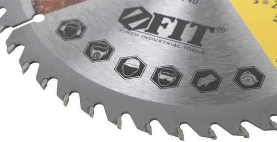 Диск пильный для циркулярных пил по дереву 185x20/16 мм, 48T FIT 37740