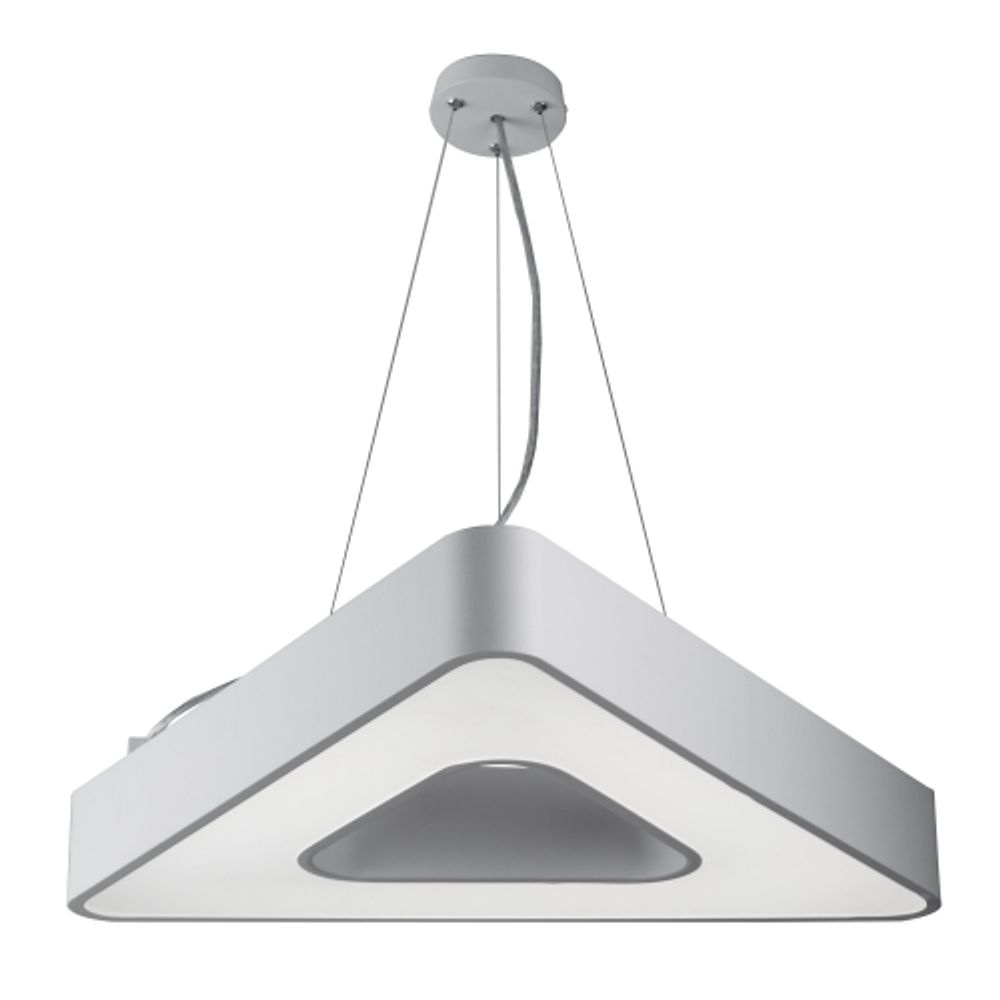 Светильник LED ЭРА Geometria SPO-153-W-40K-030 Delta 30Вт 4000К 2100Лм IP40 600*600*80 белый подвесной | Декоративные светильники Geometria