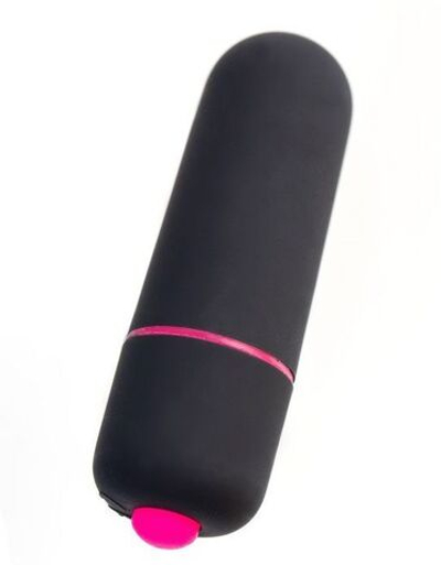 Черная вибропуля A-Toys Braz - 5,5 см.