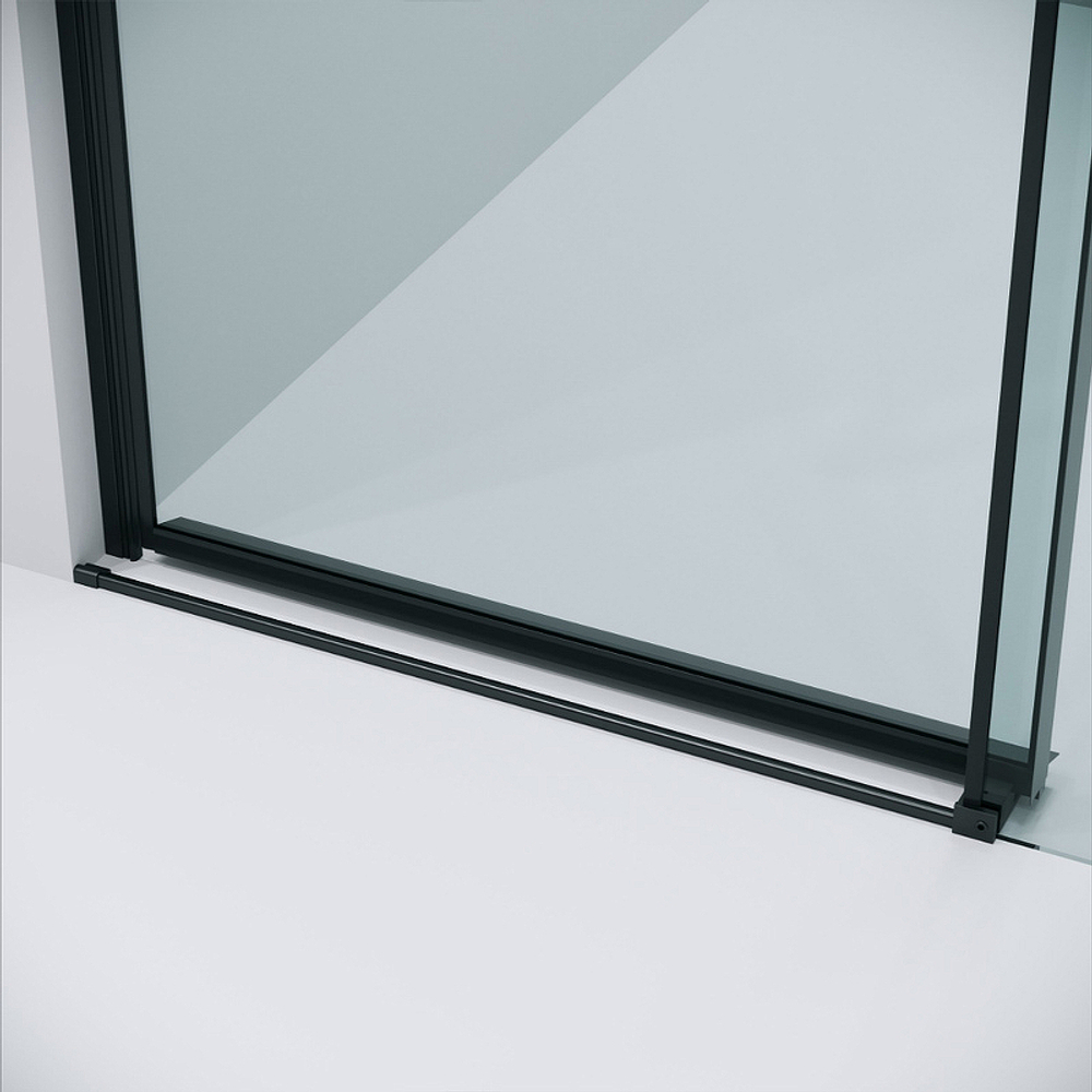 Душевая дверь Grossman Classic 100 100.K33.04.100.21.00 профиль Черный матовый стекло прозрачное