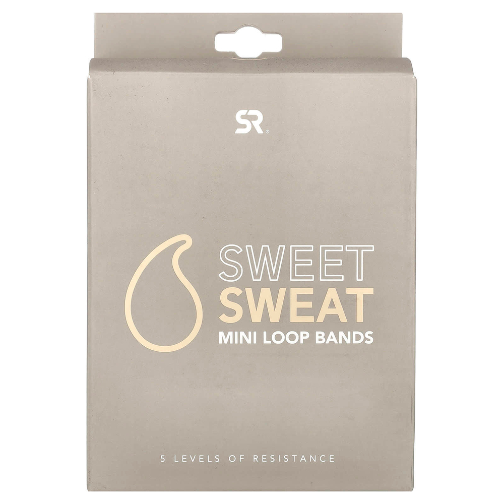 Sports Research, Sweet Sweat, мини-эспандеры, 5 штук