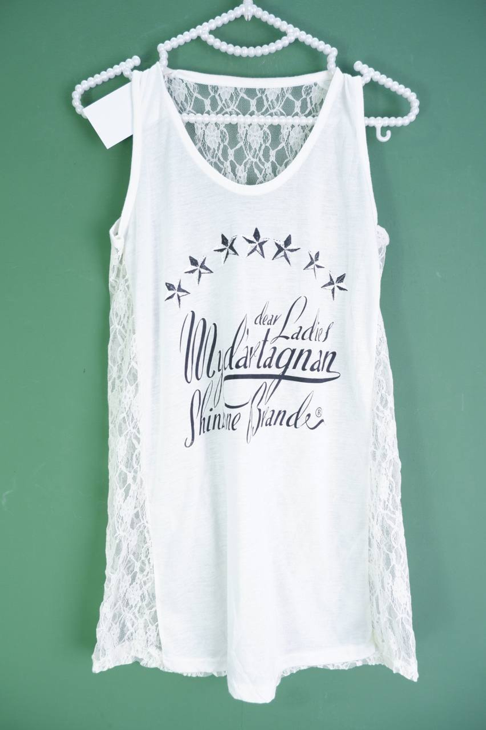 Топ с кружевной спинкой, визуально 42/44 размер